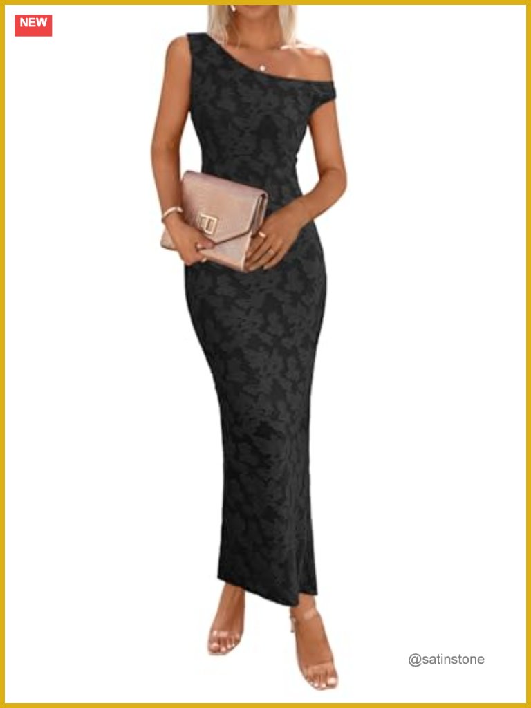 Off Shoulder Bodycon Floral Maxi Dress Sleeveless Party Wedding Guest